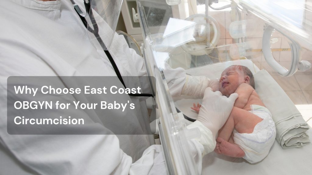 Dr. Mark Vaynkhadler performing newborn circumcision — East Coast OBGYN Brooklyn