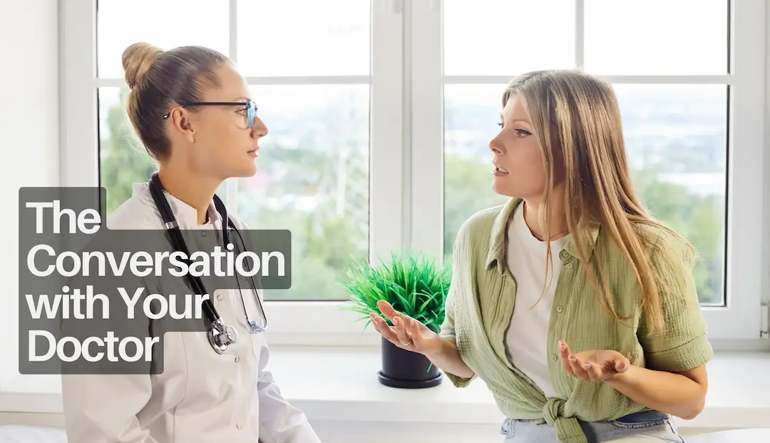 Patient having a conversation with their doctor during a medical consultation