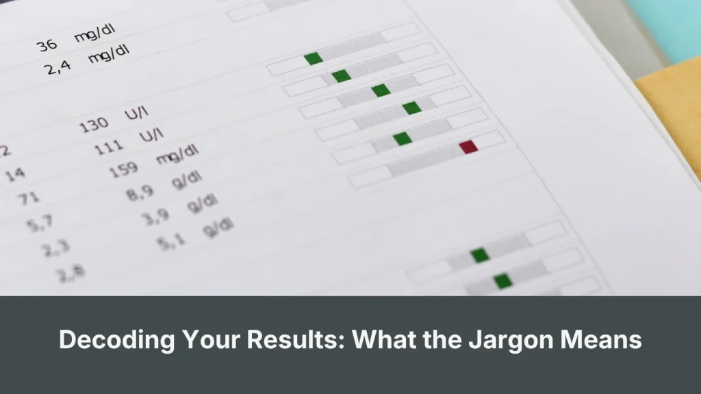 Decoding Your Results What the Jargon Means