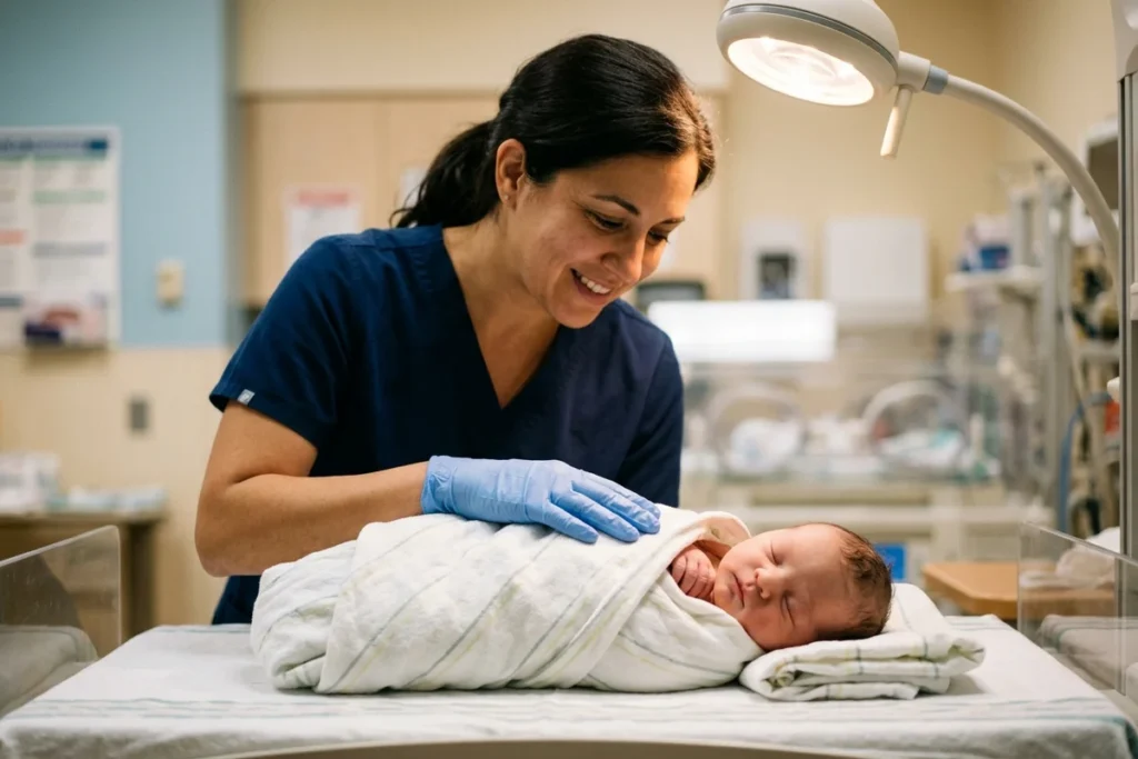 Medical procedural protocols use local anesthesia nerve blocks to keep newborns comfortable and calm throughout the procedure.